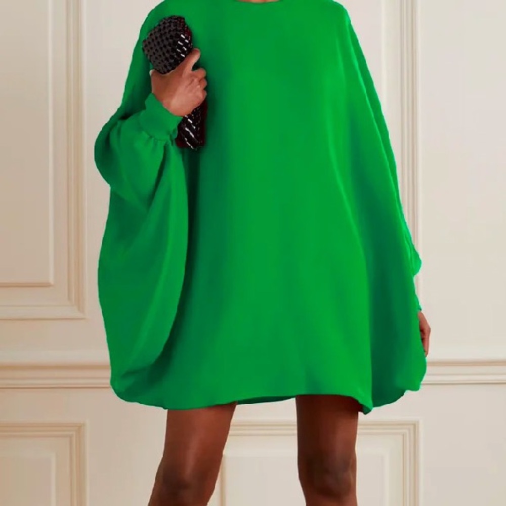 STYLEWE Green Long Sleeve Dolman Cocktail Dress - Picture 2 of 5